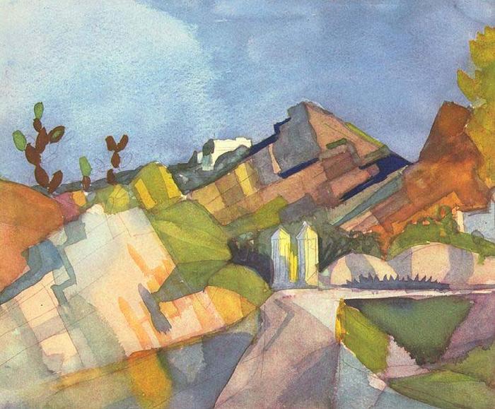 August Macke Felsige Landschaft oil painting picture